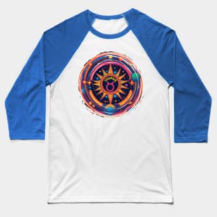 Taurus bull zodiac sign astrology hippie psychedelic boho Baseball T-Shirt